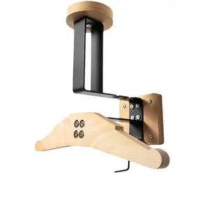 Motorcycle Helmet Holder Wall Mount, Motorcycle Gear Stand Hanger, Helmet Stand Display Organizer for Motorcycle Football Cycling Skiing Solid Wood Heavy Duty Steel