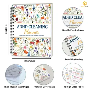 2026 ADHD Cleaning Planner – Cleaning Schedule & Checklist Organizer for Adults & Teens | Daily Weekly Monthly Household Cleaning Checklist