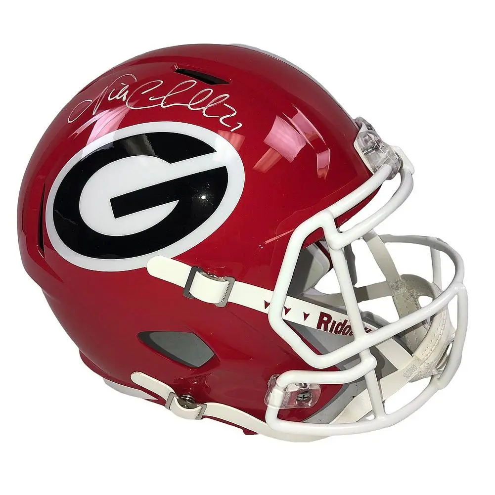 Nick Chubb Signed Georgia Bulldogs Riddell Speed Full Size Replica Helmet - BAS