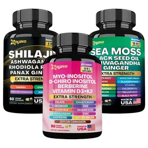 Hormone Vitality Trio - Zoyava Myo-Inositol, Sea Moss, & Shilajit Supplements - All-in-One Multivitamin with Extra Strength Ingredients - MADE IN USA