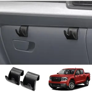 Glove Box Organizer Hooks for Ford Maverick 2022-2025 Accessories, Snap-in Organizer Storage Hook Clips for Hanging Luggage Bag Umbrella Grocery Bag (Hooks)