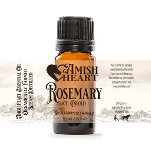 Rosemary ct. Cineole Essential Oil | Medicinal & Focused | Amish Heart