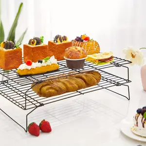 Stackable Cooling Rack Set, 6/1 Piece, Carbon Steel Oven Tray Stand, Ideal for Baking and Cooking, Pizza and Pastry Rack