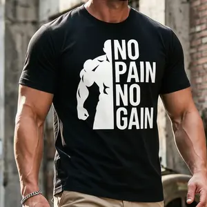 No Pain No Gain T‑Shirt – Premium Gym Tee, Premium Fitness Motivation, Soft Cotton Workout Top for Men & Women, Essential for Fitness Enthusiasts