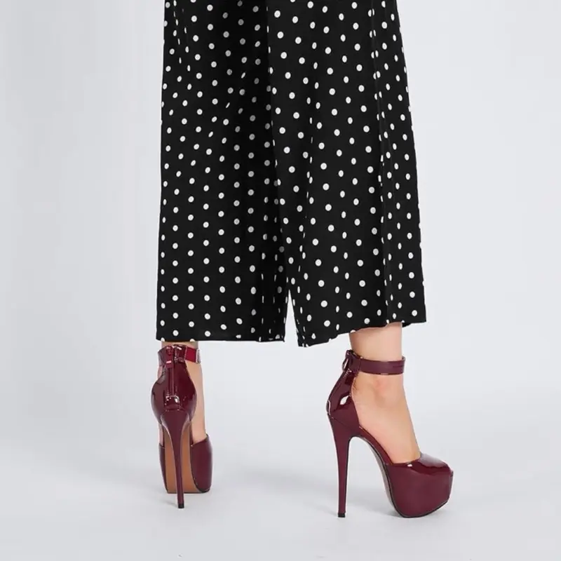 Ankle Strap Platform High Heels