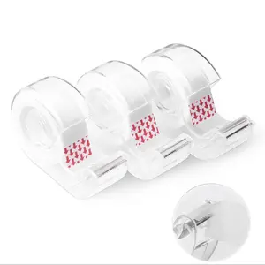 Tape Dispenser with Refill Rolls, 3 Pack, Matte Finish, Transparent