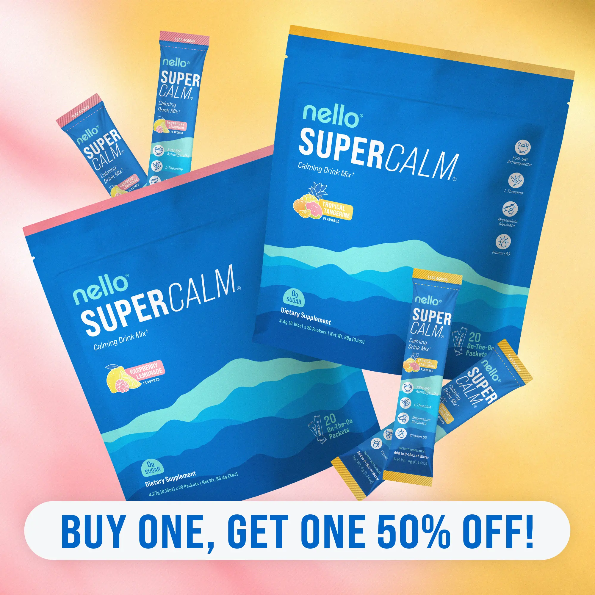 Raspberry Lemonade + Tropical Tangerine