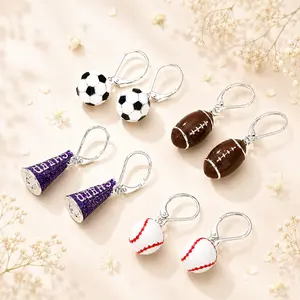 ️️ Cute Sports  for Game Day Girls Soccer Football Baseball Cheer Spirit Jewelry