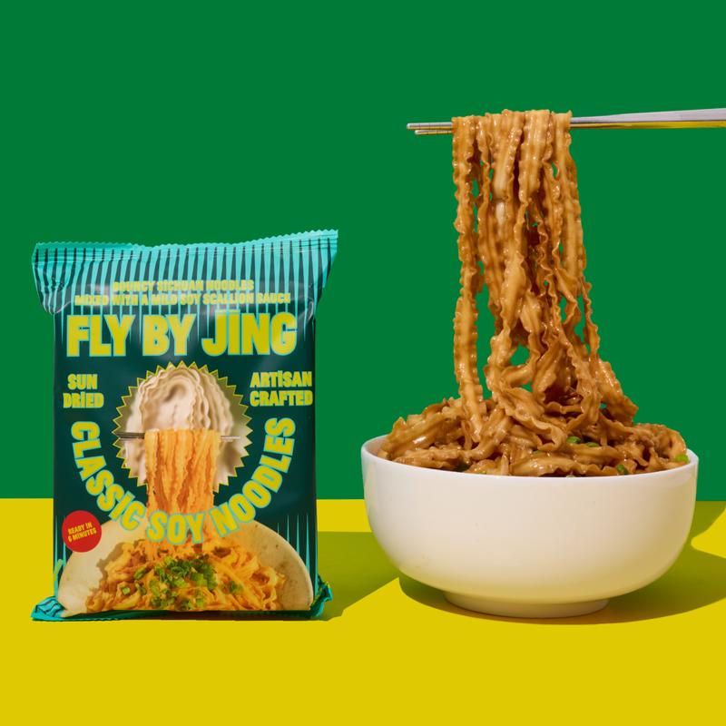 Fly By Jing Instant Noodles Variety Pack 18 Pack – 3 Flavors: Chili Crisp, Sweet + Spicy & Classic Soy – Savory, Mild to Spicy, Vegan & Non-GMO