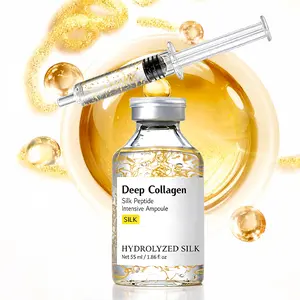 Deep Collagen Silk Peptide Intensive Ampoule, Apply on Face and Neck, a Quick Step for Night Care 55ml