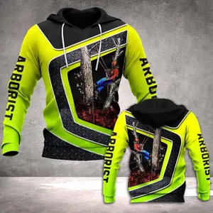 Personalized Arborist 3D Pullover Hoodie – Custom Name Sweatshirt for Men and Women – Unique Arborist Gift for Tree Lovers and Workers