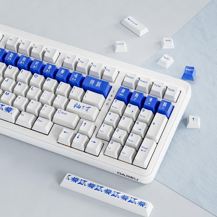 DAREU A98  | Wireless Gaming Keyboard with Side Printed Keycaps