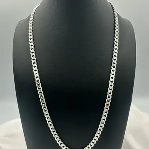 24in 5.45mm Curb Link 925 Sterling Silver (SG-108)