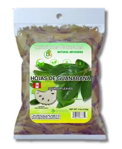 Whole Dried Graviola Soursop Leaves (4 oz 113g+ Leaves Per Bag) Hoja De Guanabana, 100% All Natural Delicious Fresh Tea | From Mexico
