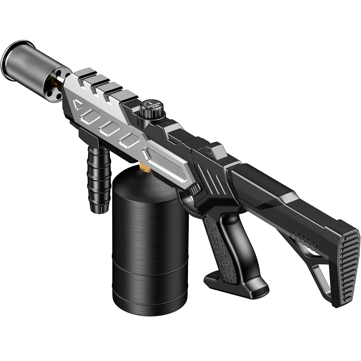 【Fathersdaygift】Powerful Propane Torch, Blow Torch with Adjustable Flame, Flamethrower Kitchen Torch Burner Gas Welding Kits for Grill, BBQ, Searing Steak, Camping & Charcoal Torch Lighter(Tank Not Included)