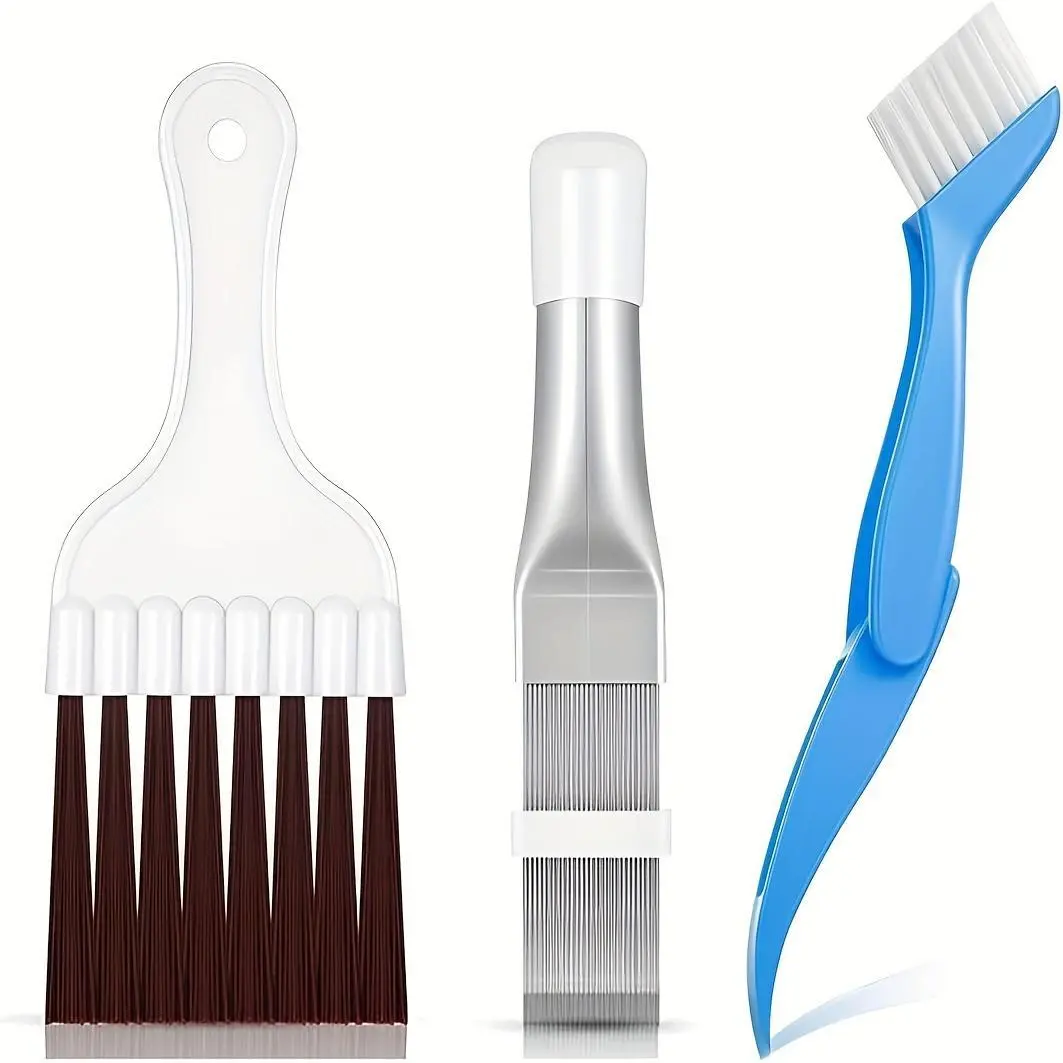 Car air conditioning cleaning kit: fin comb and brush - suitable for maintenance of condenser, evaporator, compressor and radiator