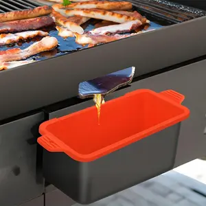 Silicone Grease Cup Liner, Reusable Grease Collector, Grease Collecting Tray, Grill Accessories for Blackstone Griddle, Kitchen Accessories