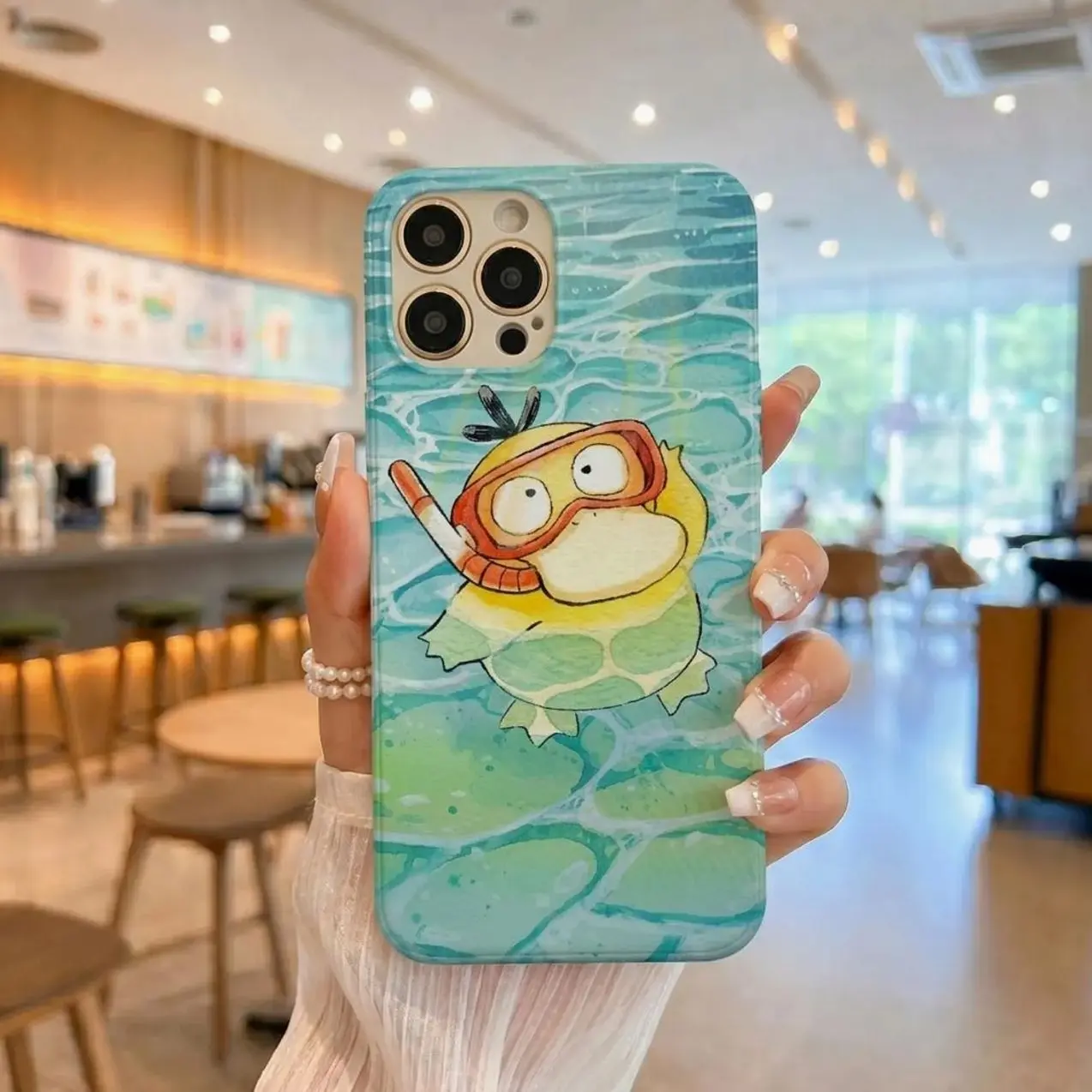 Kawaii Duck Cartoon Phone Case for all iPhone and Samsung models; available as a 2-in-1 MagSafe Tough Case or 2-in-1 Tough Case.
