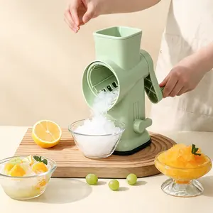 WELSTEEPSE Manual Ice Shaver, Portable Handheld Crusher for Home Use, Easy to Carry & Operate, No-Electricity Kitchen/Bar Utensil, Ice Cubes Maker,summervibes