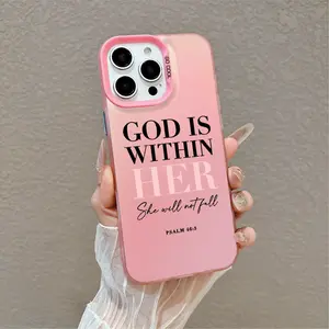 Phone Case for iPhone 17 Pro Max 16 15 Plus 14 13 12 11 XS XR God is Within Quote Rugged Shockproof TPU Bumper Lightweight Anti-Scratch Protective Cover