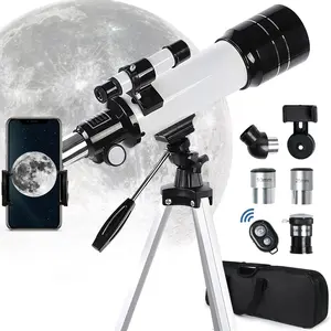 Telescope for Adults and Kids,70mm Aperture 400mm Focal Length Premium Telescopio for Astronomy, Beginner Telescopes with Carry Bag Phone Adapter Remote Control AZ Mount
