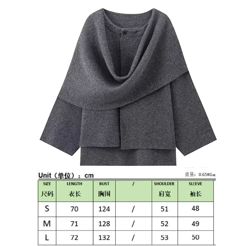 Grey   Scarf J  650g