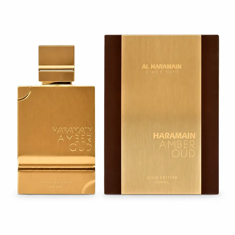 Al Haramain Amber Oud Gold Edition Unisex Perfume 3.33 oz EDP Spray, Sweet Amber Vanilla Long-Lasting Eau de Parfum