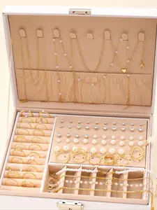 Women's Elegant Faux Pearl & Rhinestone Decor Jewelry Set (1 Box), Fashion Jewelry for Party, Daily Clothing Decor, Trendy All-match & Exquisite Jewelry for Birthday Gift, Fashionable Jewelry Set