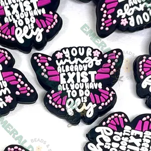 Your Wings Already Exist, All You Have To Do Is Fly Custom Silicone Focal Beads Shape Like Butterfly