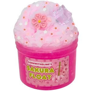 Sakura Float 8oz Slime Icee x Clear Texture Scented Cherry Blossom