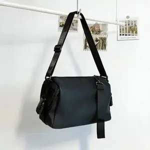 Unisex Mini Bucket Crossbody Bag, Waterproof Large Capacity Casual Shoulder Bag With Handheld, Trendy Daily Sports Backpack