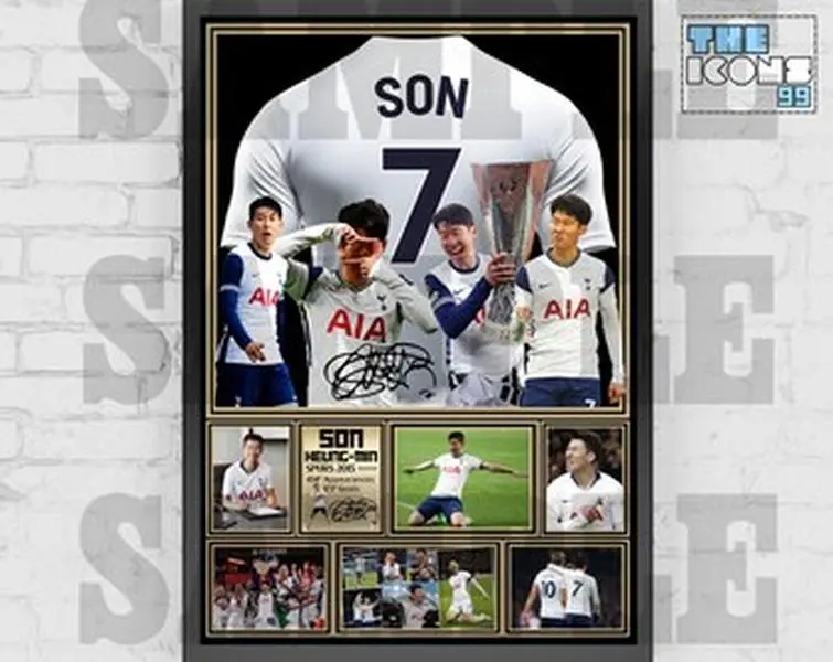 Tottenham Spurs Icon Son Heung-Min Football Poster