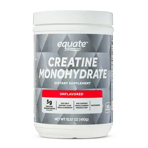Equate Creatine Monohydrate Powder Unflavored 5g Serving Micronized Creatine