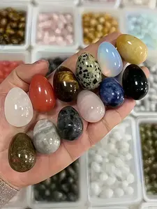 12 Random Easter Egg Stones, Crystal Polishing Rocks, DIY Decorations, Home Decor, Desktop Ornament, Fish Tank Decoration, Holiday Gift