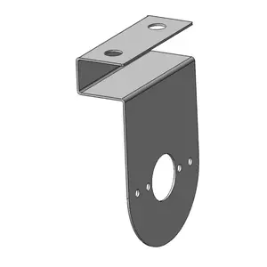 Stainless Steel Outward Facing Frame Light Bracket With 1 Watermelon Light Hole And Rivet Nut Mounting