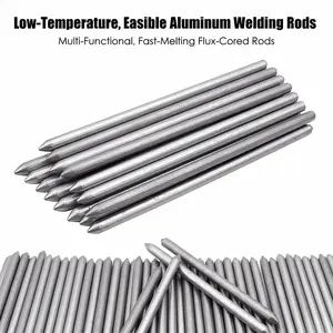 Low-Temperature, Easily Fusible Aluminum Welding Rods, Suitable for Water Tanks and Pipes. Multi-Functional, Fast-Melting Flux-Cored Rods, Suitable for Stainless Steel, Copper, Iron, and Aluminum, Effectively Repairing and Filling Welds Industrial Home TF
