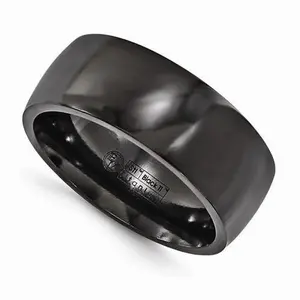 Edward Mirell Titanium Black Ti Ring - 8mm