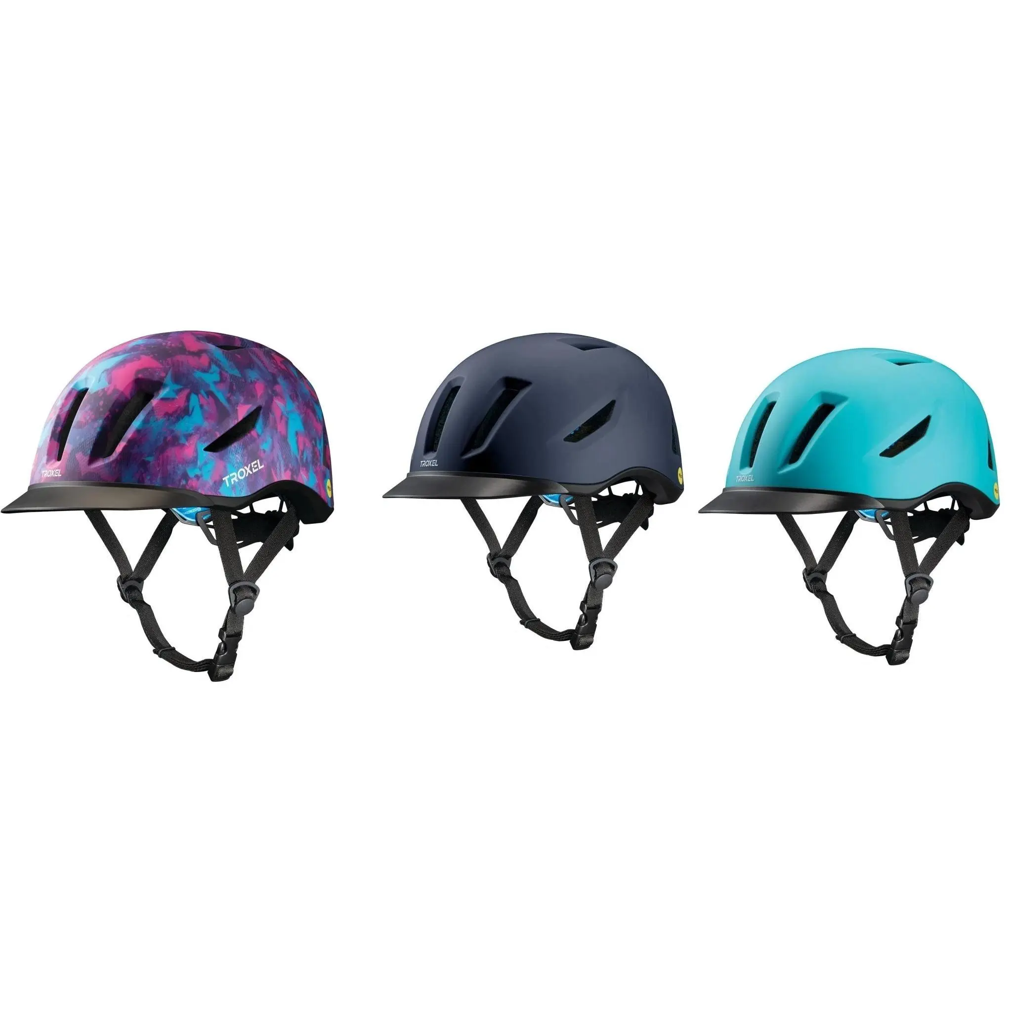 Troxel Terrain MIPS Riding Helmet - Low Profile, ASTM/SEI Certified, 12 Vents - Multiple Sizes