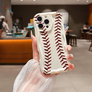 This new creative baseball-design matte cream retro white phone case is drop-proof, luxurious, minimalist, highly protective, and shockproof.It's compatible with iPhone 17 16 15 14 13 12 11 PRO MAX PLUS,AIR and iPhone X XS MAX