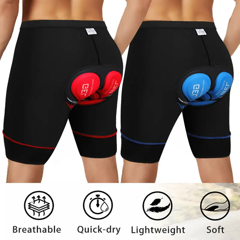 CATTIBOR Men's Ergonomic MTB Biking Underwear - Sponge Gel Padded, Shockproof, Breathable, Anti-Odour, Quick Dry Bikers Cycling Shorts, Sportswear Active Wear for Outdoor Mountain Bike Riding