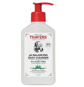 THAYERS pH Balancing Daily Cleanser, Face Wash with Aloe Vera, Gentle and Hydrating Skin Care for Dry, Oily, or Acne Prone Skin, 8 FL Oz.