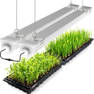 ETL 2-Pack Waterproof Grow Lights for Indoor Plants, 3FT Sunlight Full Spectrum 5000K LED for Seed Starting, Seedling & Vegetables, 72W(2 X 36W,450W Eqiv), Linkable Grow Light Strip with Switch