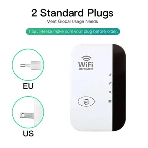300Mbps 802.11N WiFi Repeater Wireless Extender Remote Signal Booster Amplifier for Indoor Use
