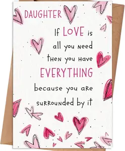 Mothers Day Gifts for Daughter, Funny Mother's Day Card for Daughters, To My Daughter from Mom