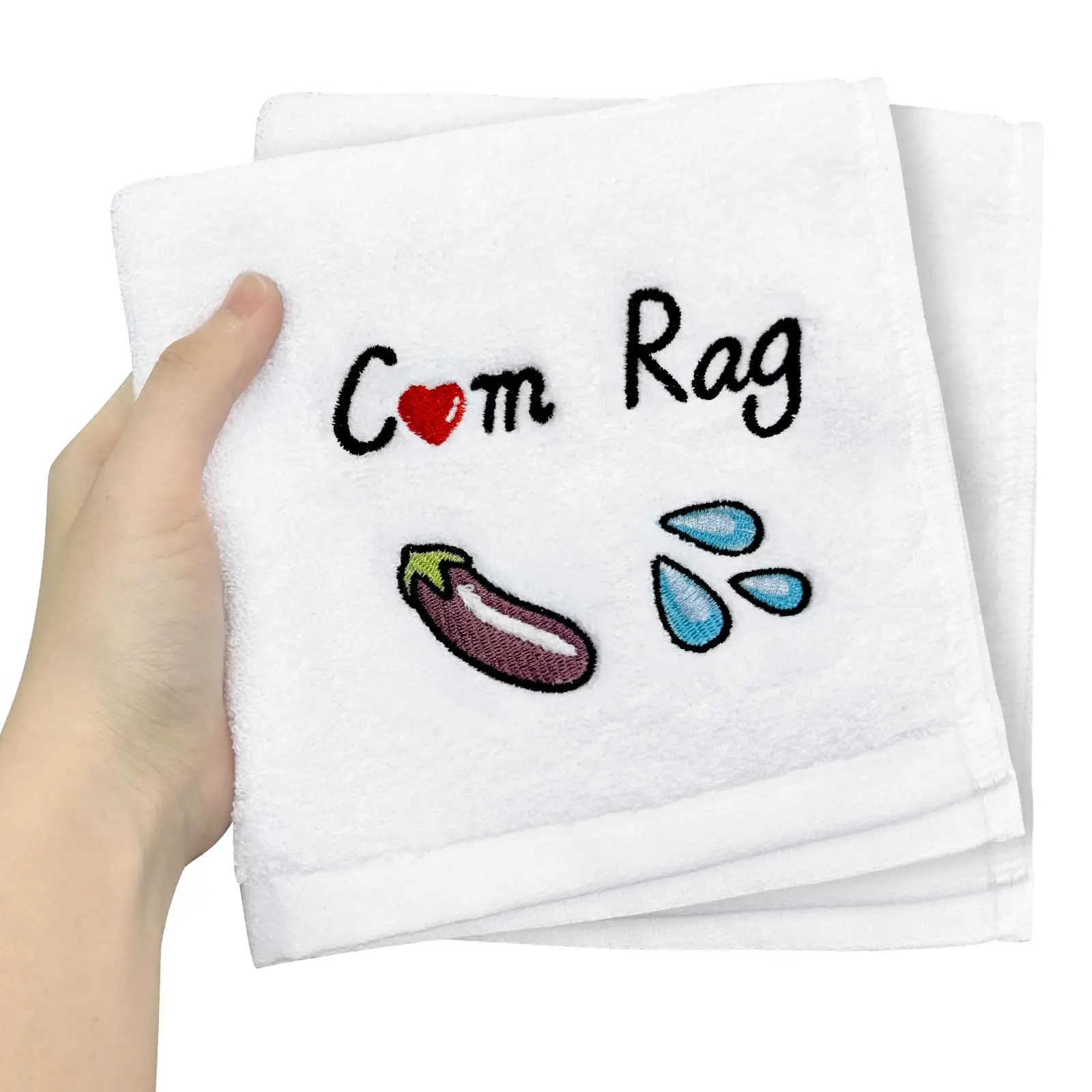 2 Pc Set Anti-Bacterial Modern Bath Towels - Funny Romantic Gifts for Boyfriend, Ideal for Birthday, Anniversary, Christmas Stocking Stuffers