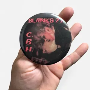 Blank 77 CBH Punk Button Large 3” Pin for Punk Enthusiasts - Fashionable and Unique Accessory