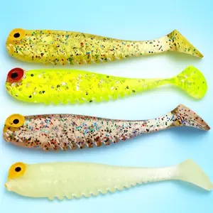 5 Colors 5cm Silicone Soft Fish-Shaped Lures Set - High-Tensile, Flexible, Long-Cast Design - Universal for Freshwater/Saltwater, Bass & Trout Tackle