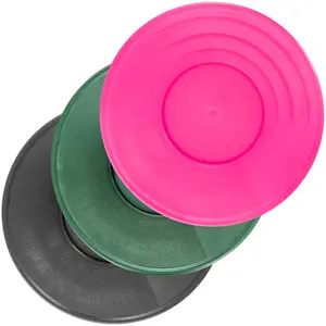 ASR Outdoor 11 Inch Heavy Duty Gold Pans Made in USA (Three Colors) Heavy Duty Lightweight Plastic