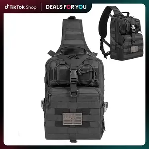 Tactical Sling Bag, Sport Bag Military Rover Shoulder Backpack EDC Assault Range Bag, Chest Pack Handbag Waterproof