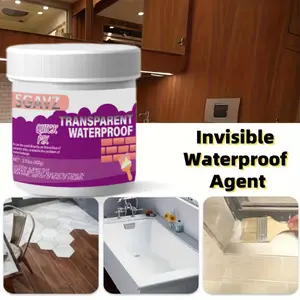 Invisible Waterproof Sealant, Transparent Leak Repair Gel for Bathroom, Roof, Wall & Tile Cracks, Fast-Drying Waterproof Coating, Anti-Leak Insulation Adhesive, Easy Brush Application, Strong Sealing Protection for Kitchen, Shower, Windows & Outdoor Use